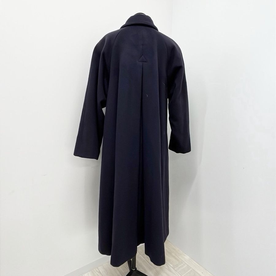 Christian Dior|迪奧 藏青色娃娃領長款羊毛大衣-9