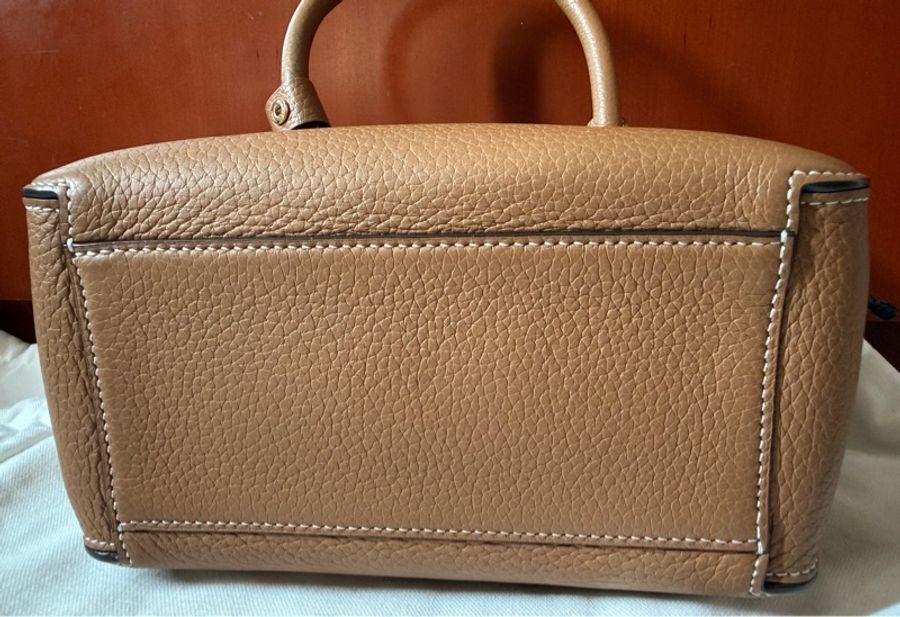Delvaux cool box mini 金棕 啡色-17