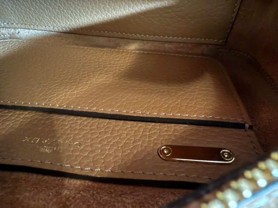 Delvaux cool box mini 金棕 啡色-24