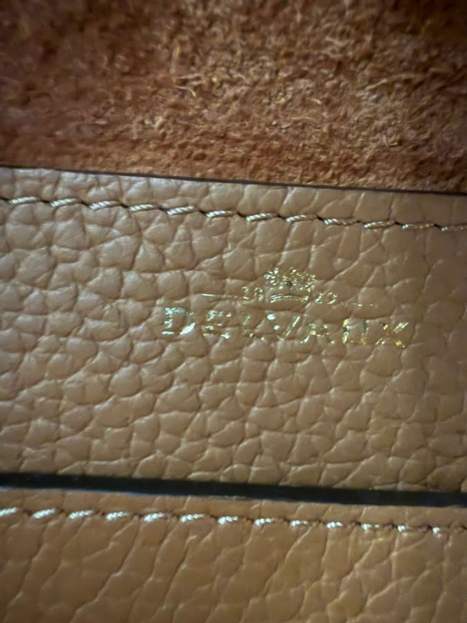 Delvaux cool box mini 金棕 啡色-25