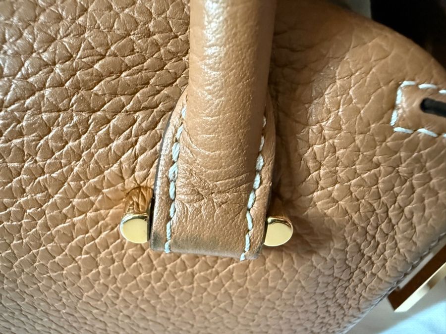 Delvaux cool box mini 金棕 啡色-31