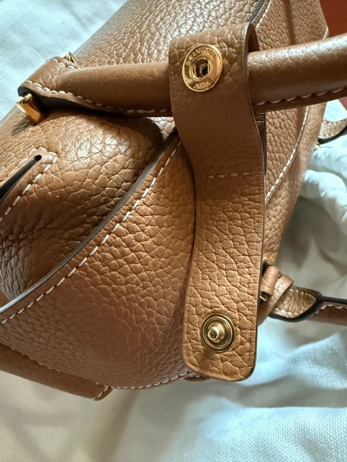 Delvaux cool box mini 金棕 啡色-33