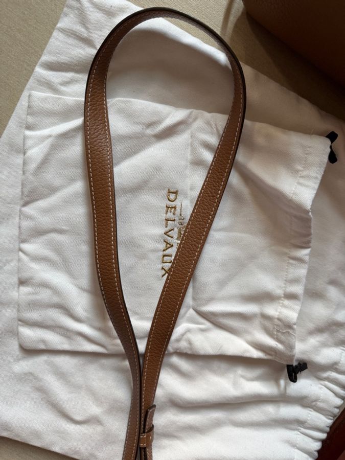 Delvaux cool box mini 金棕 啡色-45