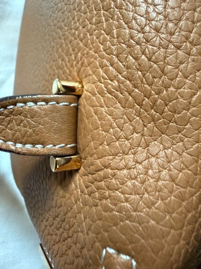 Delvaux cool box mini 金棕 啡色-56