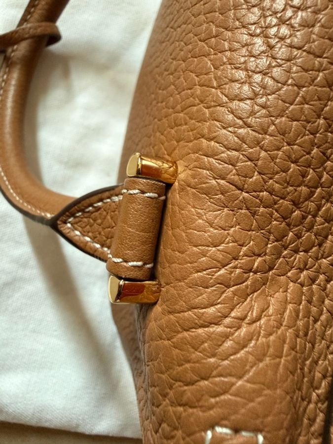 Delvaux cool box mini 金棕 啡色-57