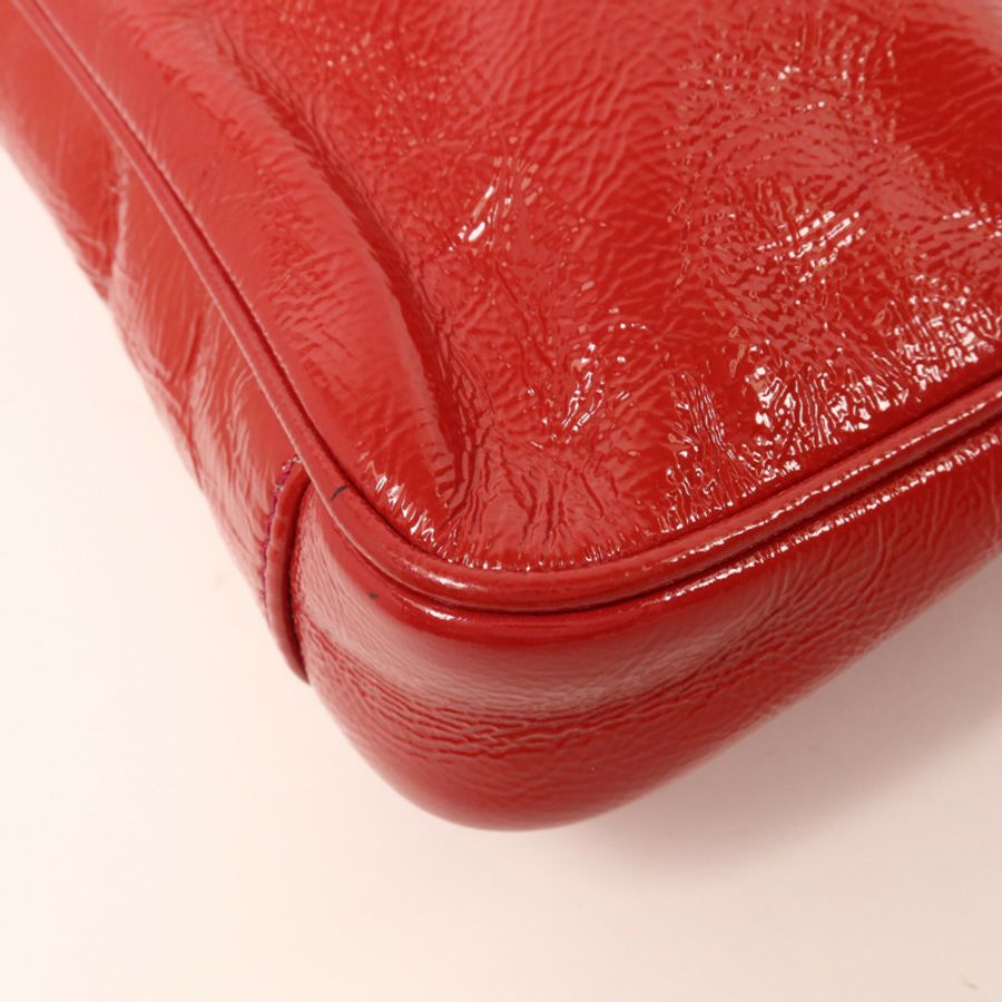 YVES SAINT LAURENT 漆皮皮革Shoulder Bag肩背袋-11