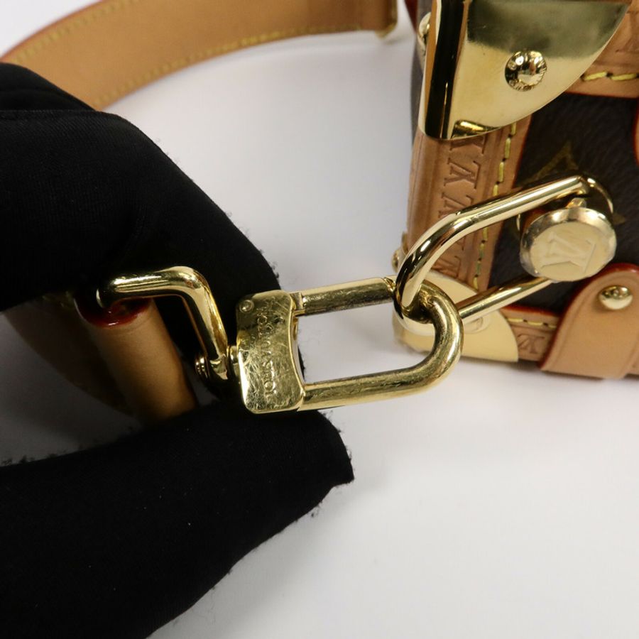 LOUIS VUITTON Monogram Side Trunk PM手挽肩背兩用袋-12