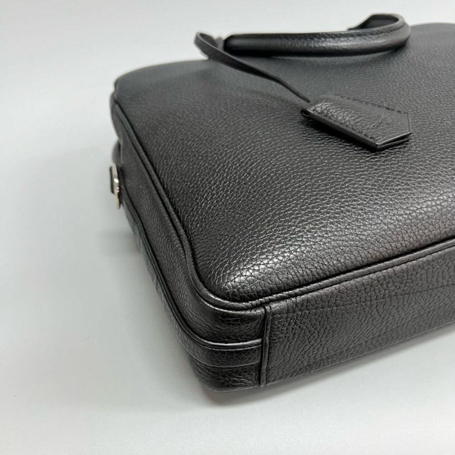 Louis Vuitton 路易威登 Armand系列黑色顆粒牛皮男士公文包 手提單肩斜挎包 尺寸:37*28cm-4