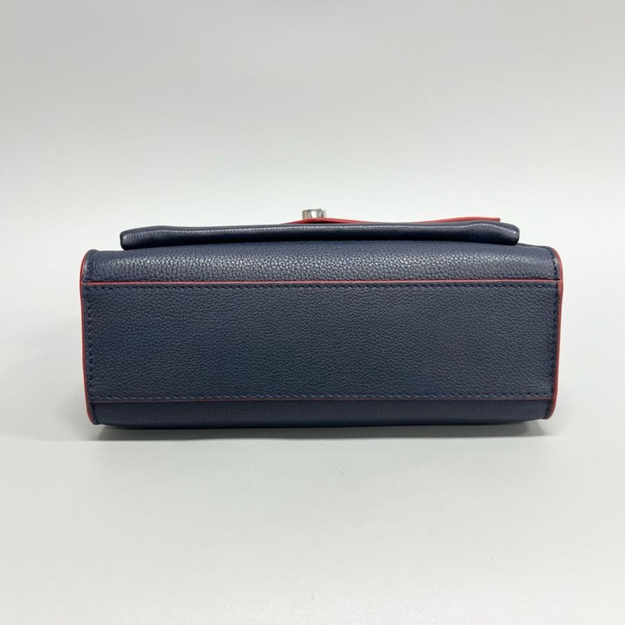 Louis Vuitton 路易威登 深藍色全皮mylockme 信封郵差包 尺寸:22.5*17cm-2
