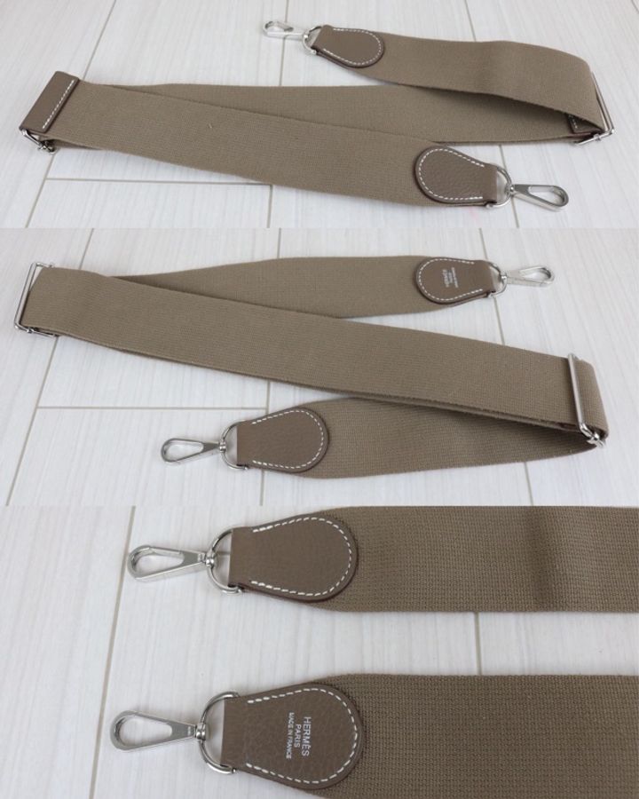 「JL精品代購」98新 Hermes 愛馬仕大象灰evelyne29-8
