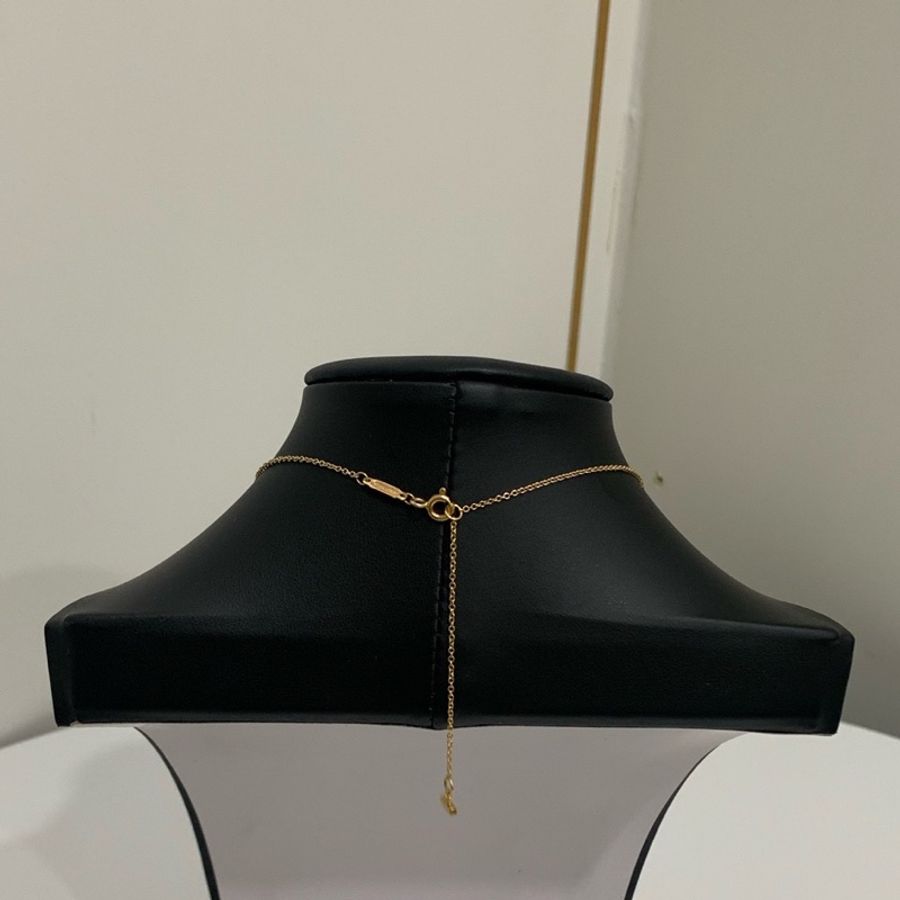 蒂芙尼/Tiffany 黃金色小號笑臉項鍊 Tiffany T 系列 18K 小號 Smile-3