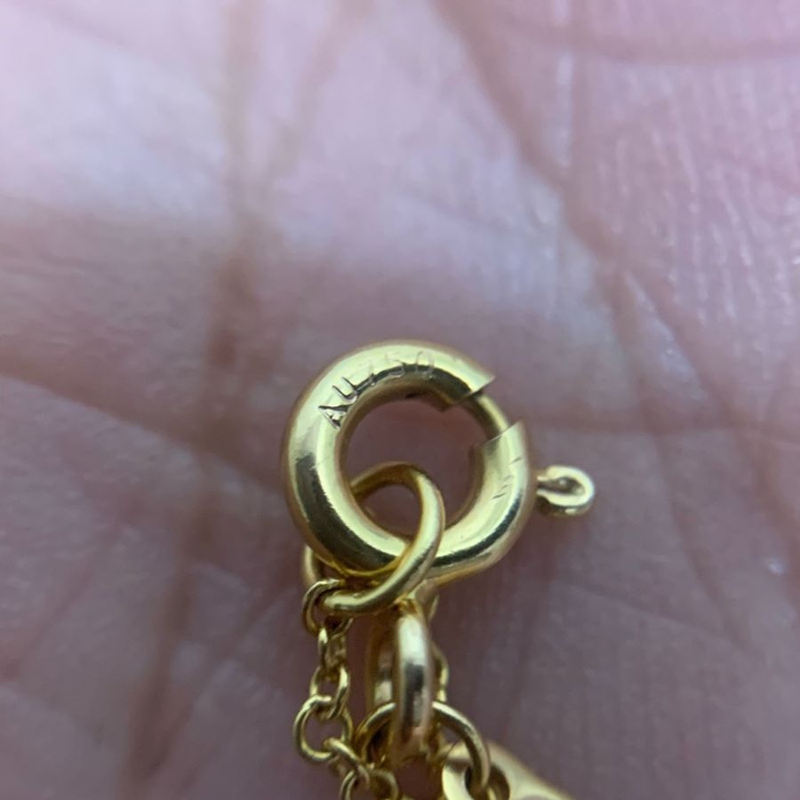 蒂芙尼/Tiffany 黃金色小號笑臉項鍊 Tiffany T 系列 18K 小號 Smile-6