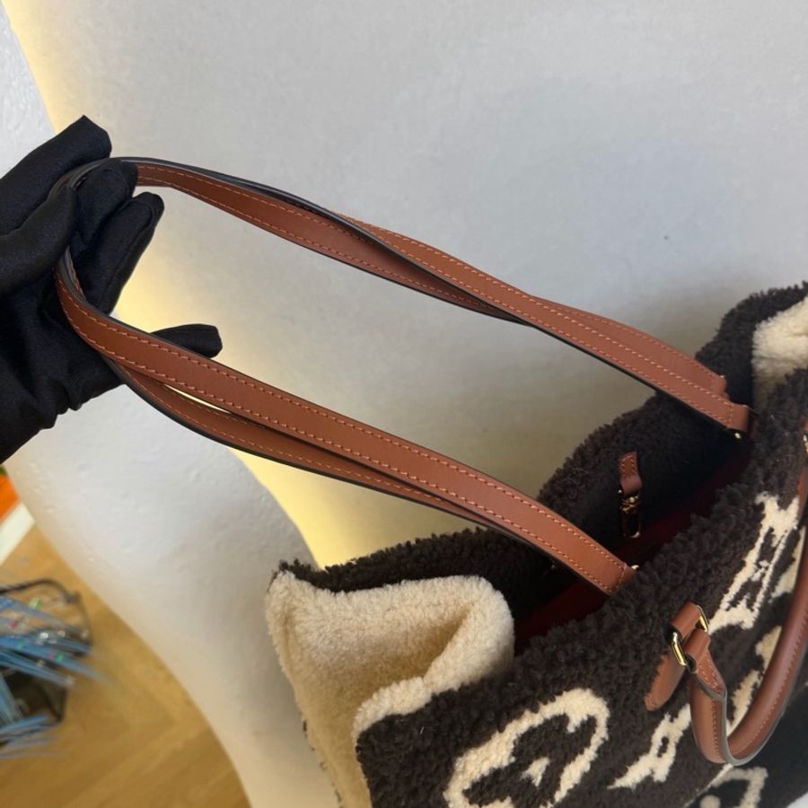 Louis Vuitton • 秋冬限量羊羔毛On The Go 大號 🤎-5