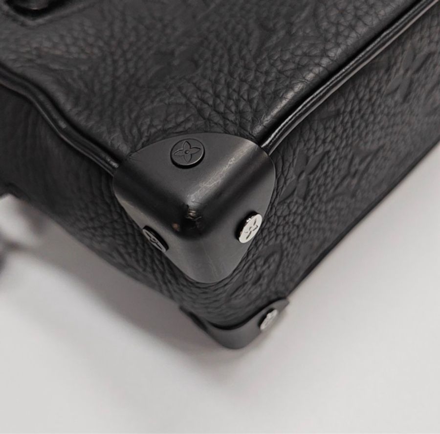 Louis Vuitton 路易威登 Soft Trunk 老花黑色壓紋牛皮鏈條包-7