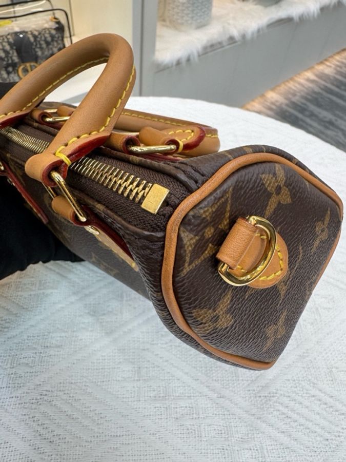 路易威登/Louis Vuitton 新款Nano Speedy 24年單肩斜挎包 肩帶可調節可拆卸 尺寸16.5x8x10cm-11