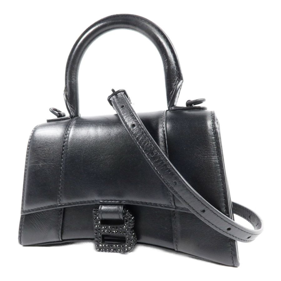 BALENCIAGA 牛皮皮革Hourglass XS手挽肩背兩用袋-2