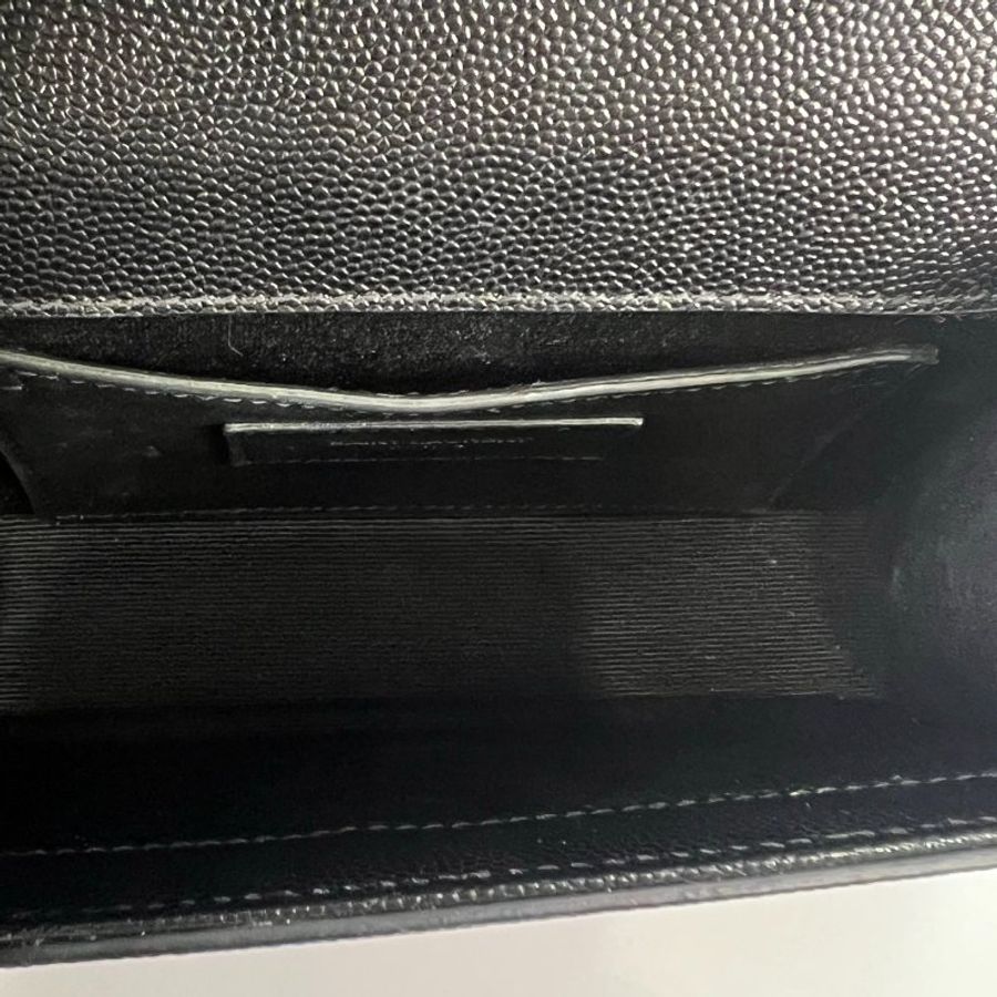 YSL 354121 黑金魚子醬KATE包 MINI-7