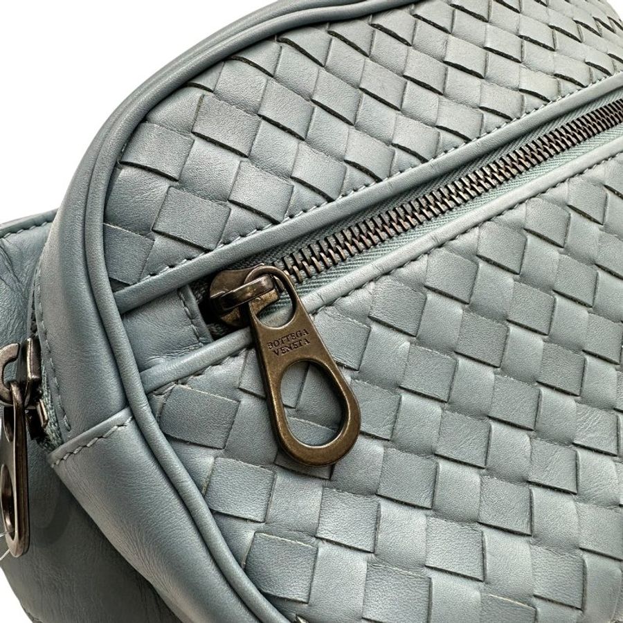 【美收精品】Bottega Veneta 藍色手工編織小羊皮腰包 C-872【隔月月中將轉賣至日本 上架期限30天】-5