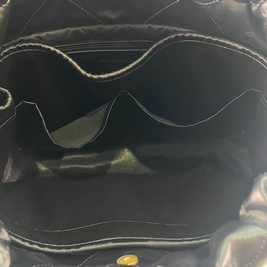 全新品 CHANEL AS3260 22包小號黑金-7