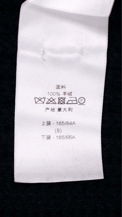 Dior黑色羊绒针织高领套头无袖毛衣-10
