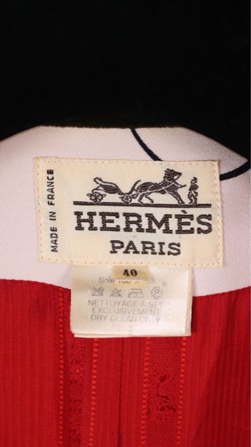 Hermes橡皮粉黑绿色涂鸦长款西装外套-10