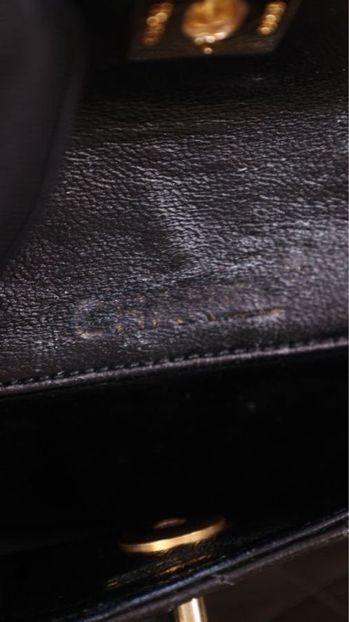 Chanel黑金书包扣mini 14小金豆cf单肩包-12