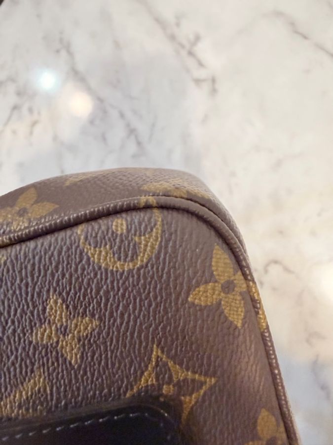 LV原花黑牛皮Marceau 下蓋斜肩包-14