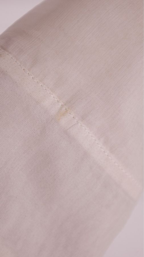 Chanel 08年高级手工坊系列奶白色重工蕾丝花边长袖衬衫FR38 25/1-26