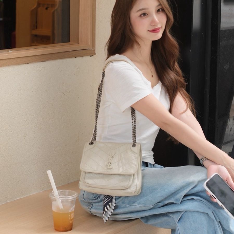 【震撼撿漏👍🏻全網最低價💫】YSL/聖羅蘭 經典NIKI 小號-1