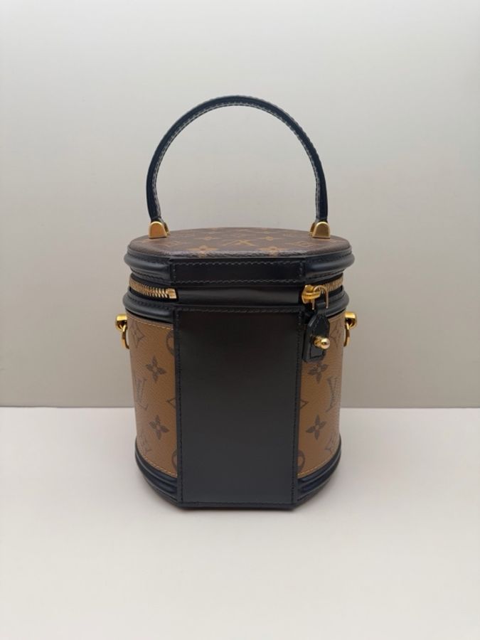 99新 Louis Vuitton 路易威登 老花發財桶 純芯片 有鎖鑰匙-1