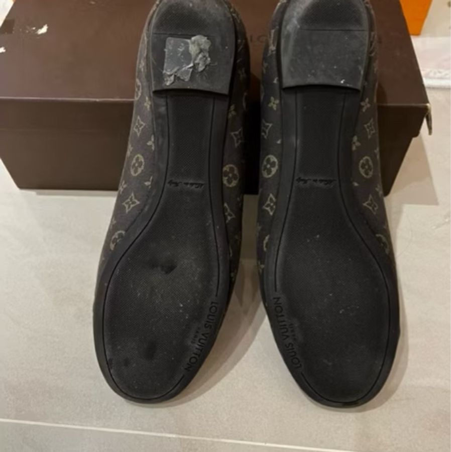 LOUIS VUITTON LV Debbie Monogram 蝴蝶結平底鞋 34.5號|附原廠鞋盒・購證-40