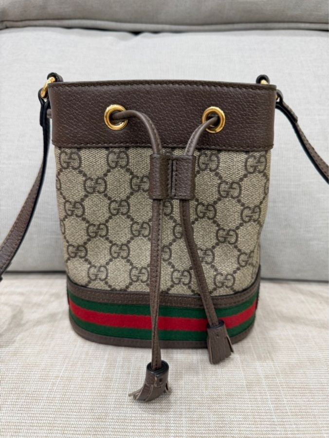Gucci古馳Ophidia系列迷你 mini GG水桶包-9