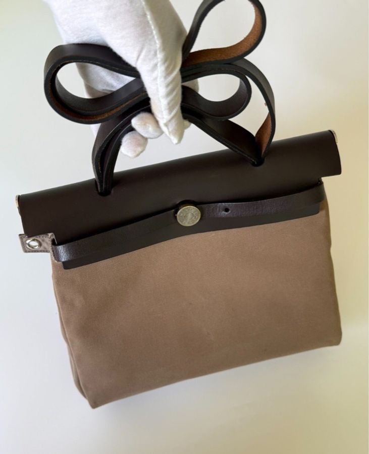 【超美的一隻棕色🤎全網最低價✨】愛馬仕 Hermes herbag 31 近代款X刻 單肩包|斜背包-2