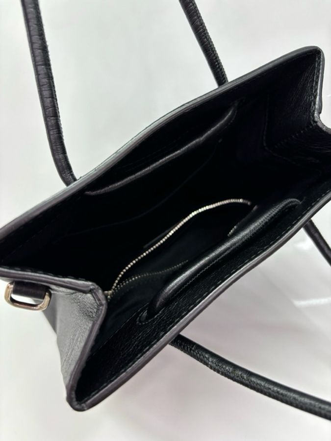 Balenciaga巴黎世家黑色牛皮托特包tote,經典logo ,缺肩帶 19*20.5*9-5
