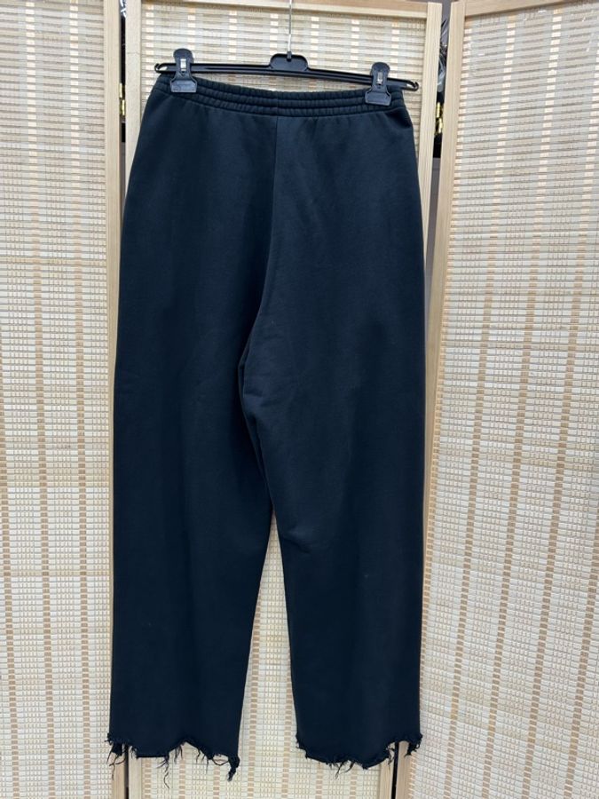 Balenciaga 巴黎世家 SS24 雙環刺繡花毛邊闊腿長褲 XXS碼 腰37 長109-1