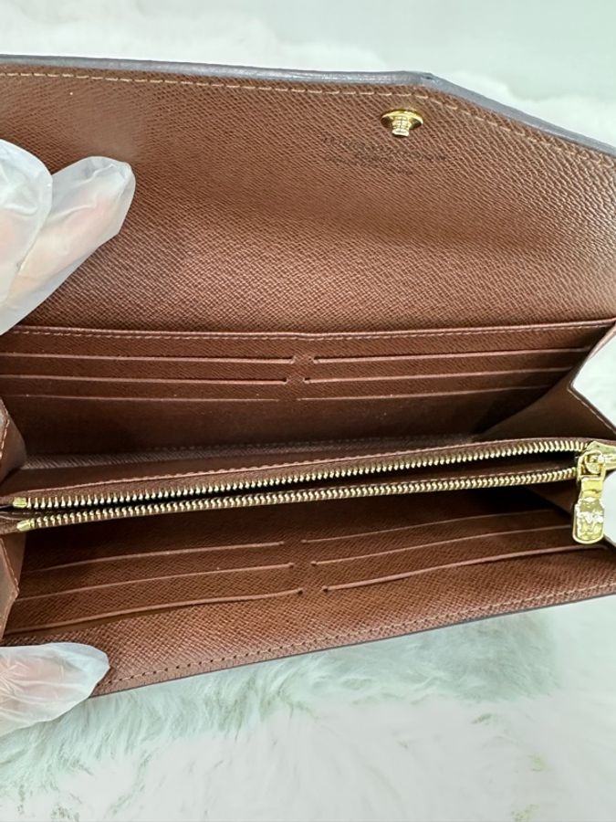 LV Louis Vuitton 路易威登 經典老花長款錢包 Monogram花紋,芯片款-7
