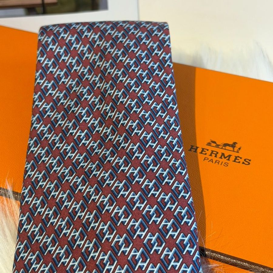 Hermès (愛馬仕) 真絲領帶-3
