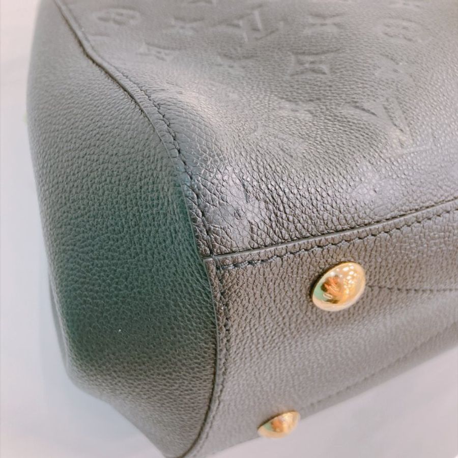 MS0809 Louis Vuitton 路易威登經典暗花紋兩用包包 Montaigne BB Bag Monogram Empreinte x Black-6