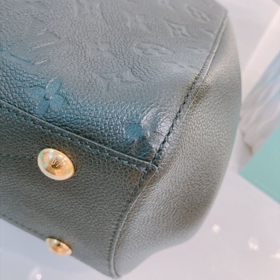 MS0809 Louis Vuitton 路易威登經典暗花紋兩用包包 Montaigne BB Bag Monogram Empreinte x Black-7
