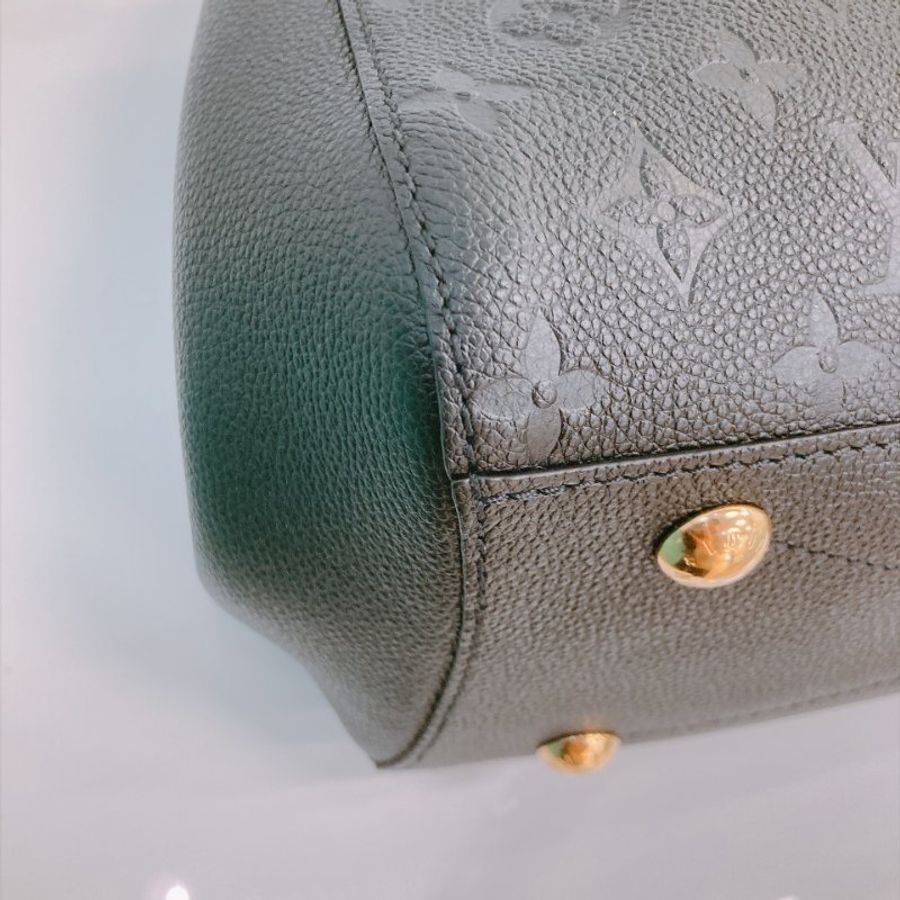 MS0809 Louis Vuitton 路易威登經典暗花紋兩用包包 Montaigne BB Bag Monogram Empreinte x Black-9