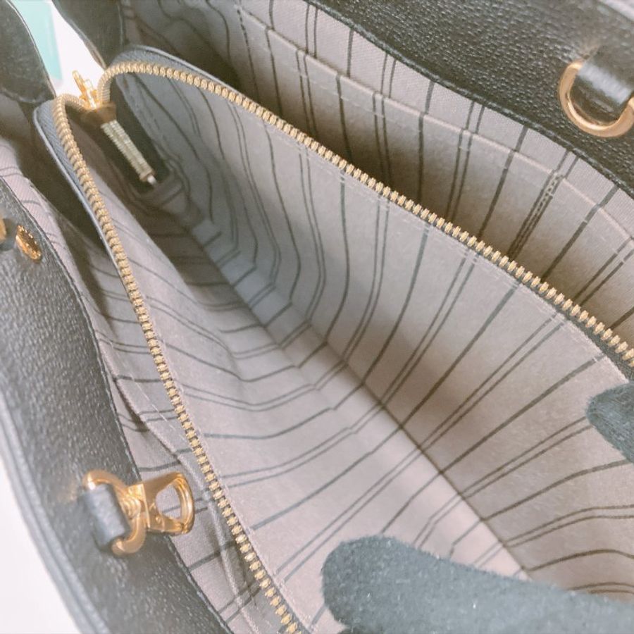 MS0809 Louis Vuitton 路易威登經典暗花紋兩用包包 Montaigne BB Bag Monogram Empreinte x Black-13