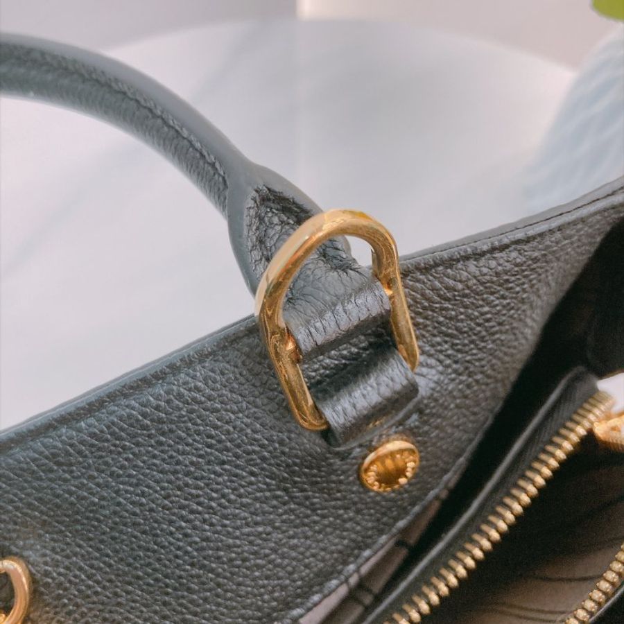 MS0809 Louis Vuitton 路易威登經典暗花紋兩用包包 Montaigne BB Bag Monogram Empreinte x Black-14