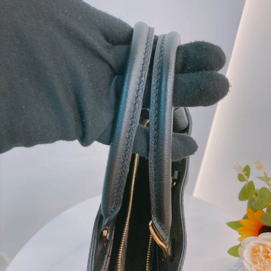 MS0809 Louis Vuitton 路易威登經典暗花紋兩用包包 Montaigne BB Bag Monogram Empreinte x Black-17