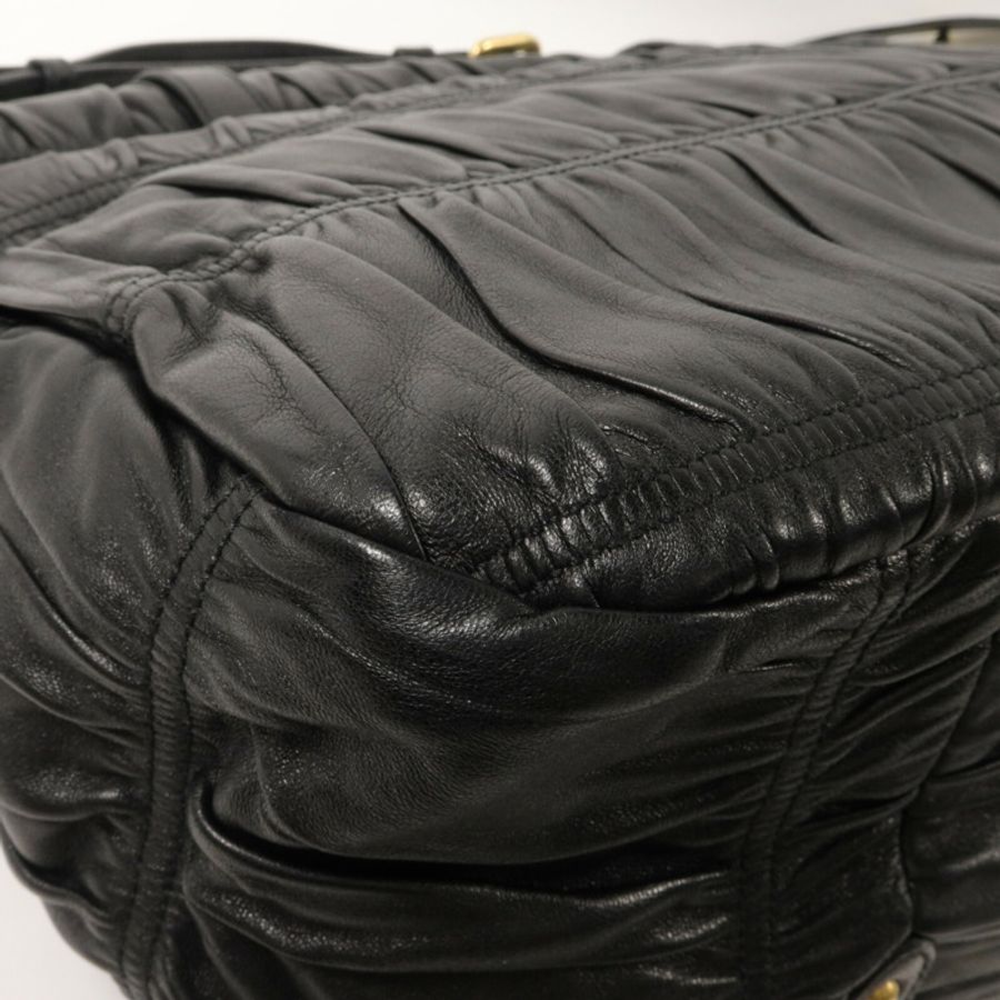 PRADA 牛皮皮革Gaufre Messenger Bag肩背袋-15