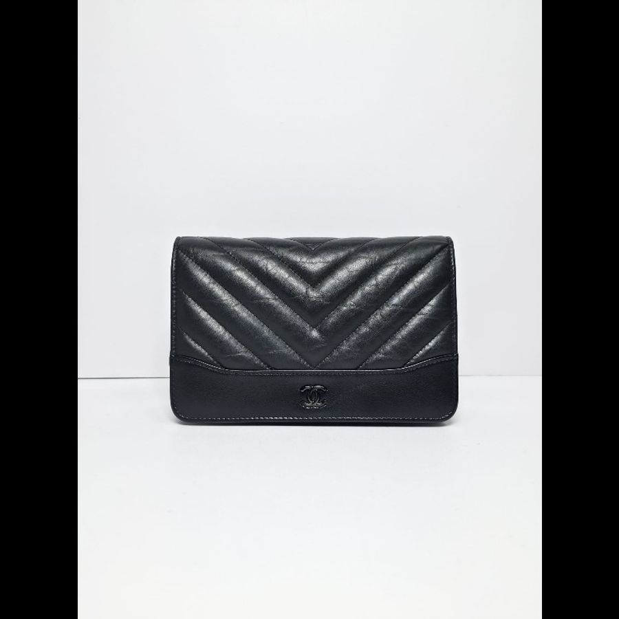 Chanel 黑色Gabrielle Wallet On Chain-1