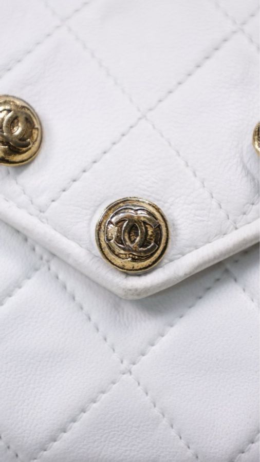 Chanel 白金菱格纹信封包手拿包单肩包-14