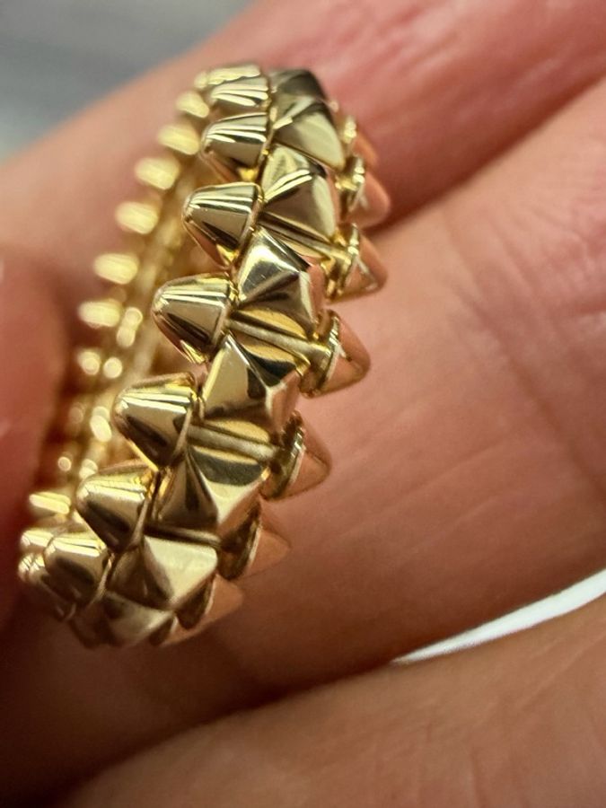 Cartier 卡地亞鉚釘戒指 51碼 附件 盒 證書-3