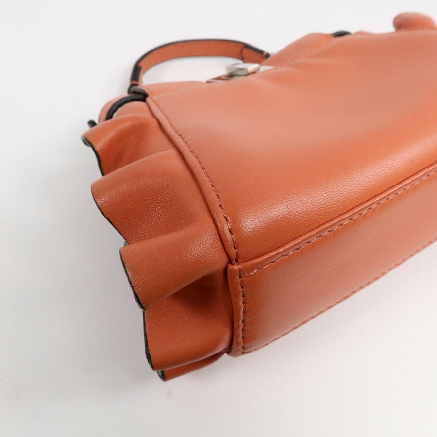 FENDI 羊皮皮革Mini Peekaboo手挽肩背兩用袋-13