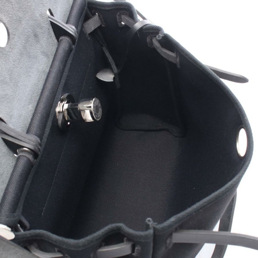 愛馬仕 Herbag Zip PM Letourne 兩用手提包,帆布和皮革拼接,軍綠色帆布,Vache Hunter 獵裝款,女士,黑色-2
