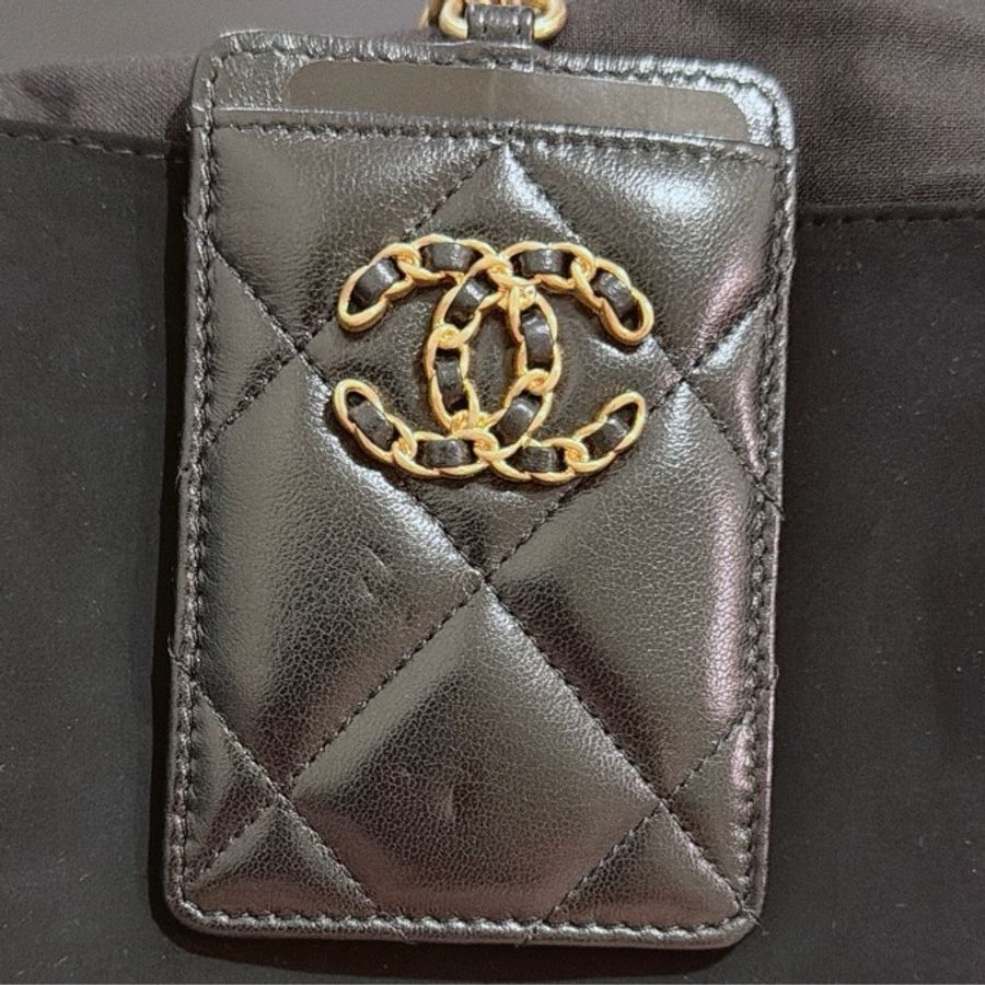 Chanel 19證件夾AP1745黑色-6